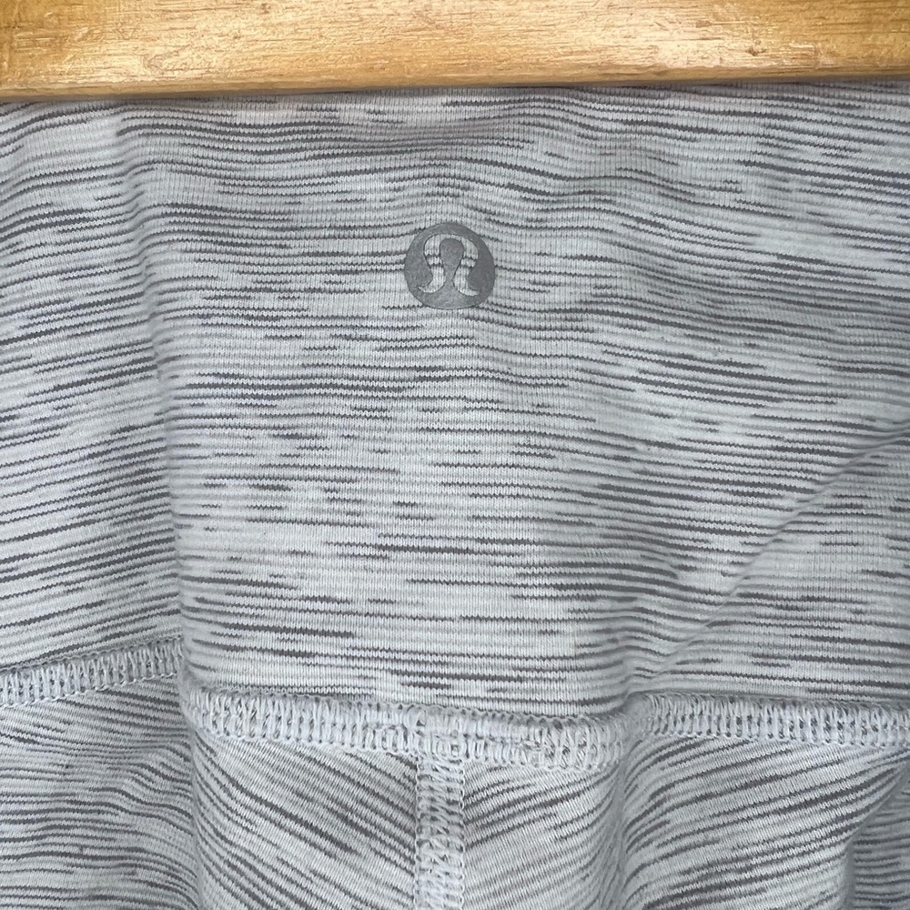 Lululemon Align Pant 25" Mini Heathered Herringbone Heathered Black White - Picture 7 of 7